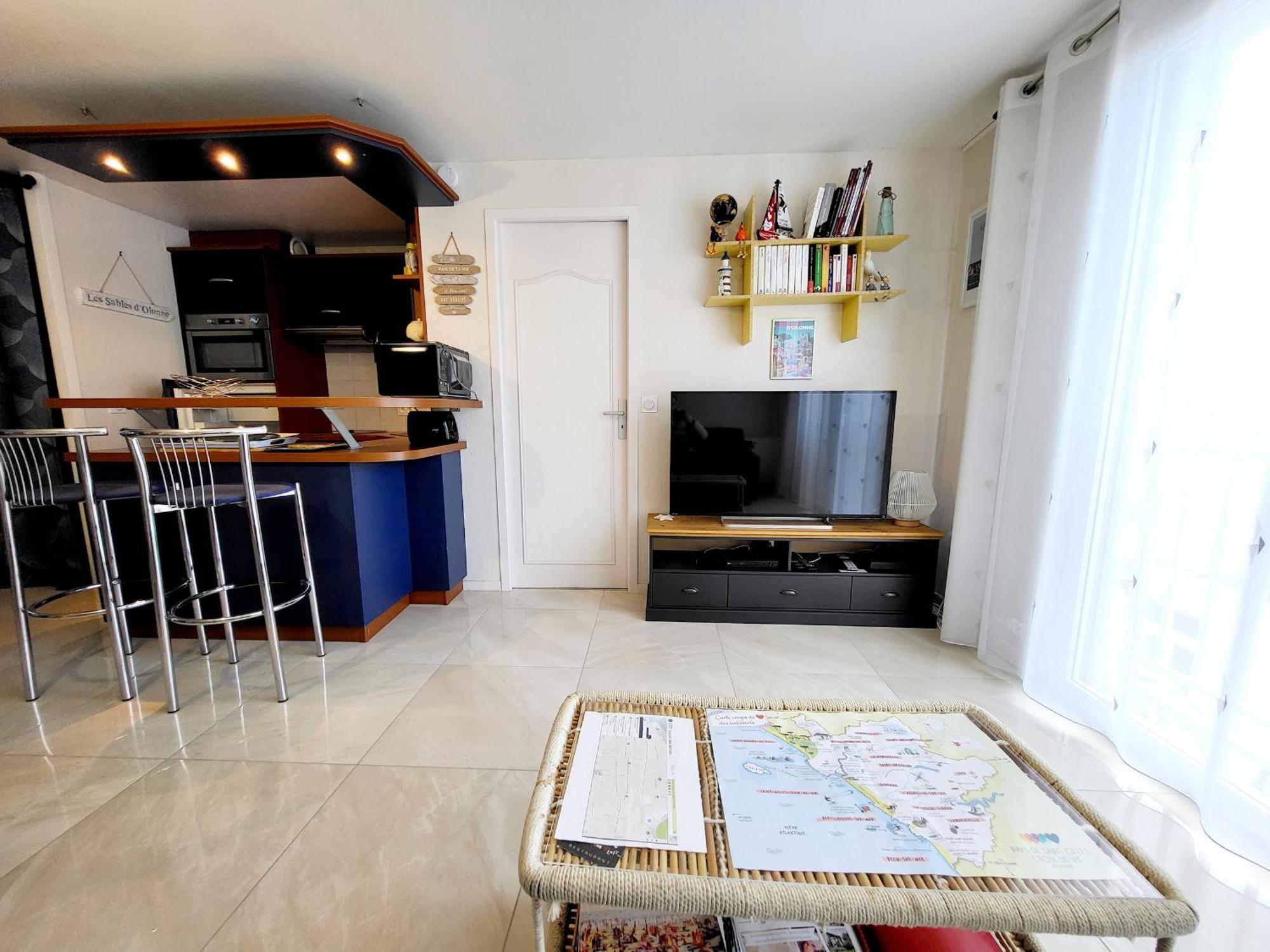 Appartement Moderne Au Centre-Ville, 150M Plage, Wifi, Confort Ideal Pour Familles - Fr-1-92-876 Ле-Сабль-д'Олонн Екстер'єр фото